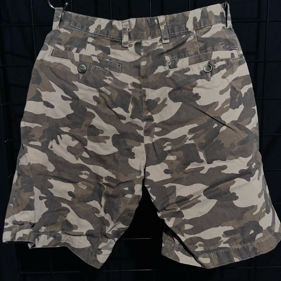 Cotton & Co brown camouflage skinny shorts - Picture 2 of 3